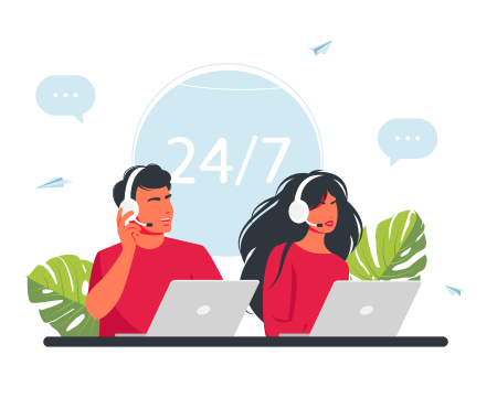 24x7 Customer Support - RailFeast's round-the-clock customer support for your queries and concerns